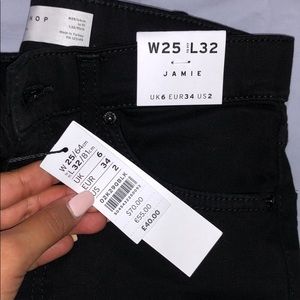 TOPSHOP - Jaime High Wasted Skinny W25L32